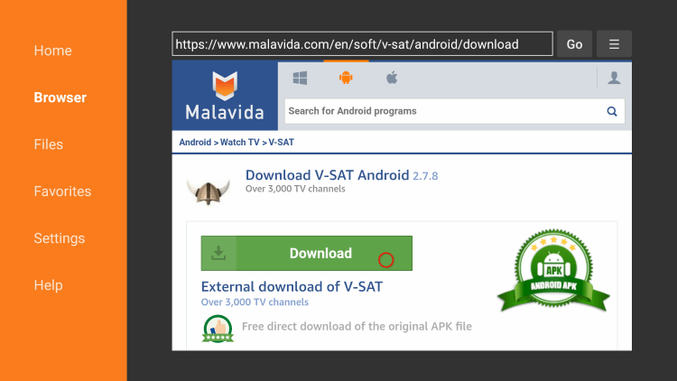 Click Download again.