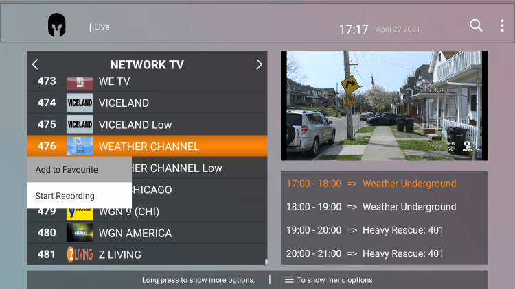 One of the best features within the Gladiator Hosting IPTV service is the ability to add channels to Favorites.