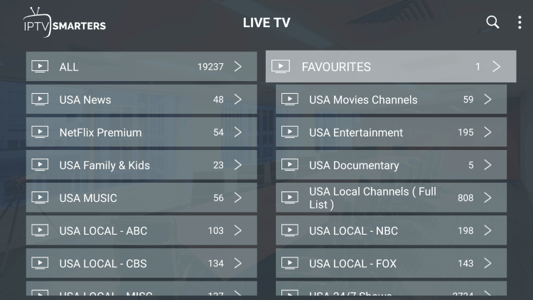 One of the best features within the HB Media IPTV service is the ability to add channels to Favorites.