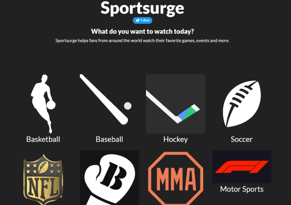 SportSurge is one of the most popular sports streaming websites of all time