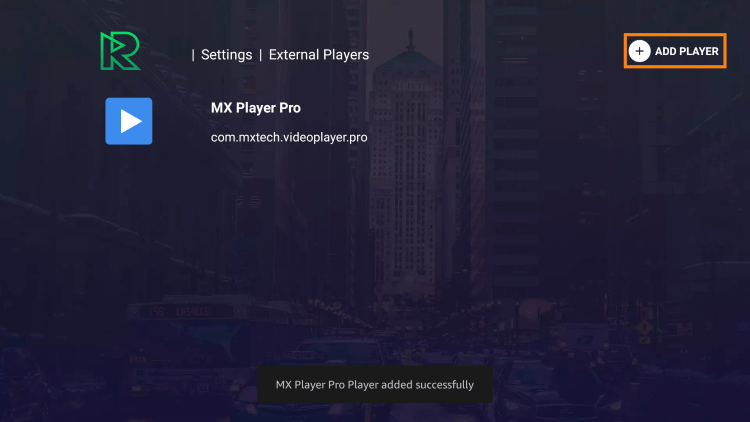 That's it! You can now integrate external video players within this service.
