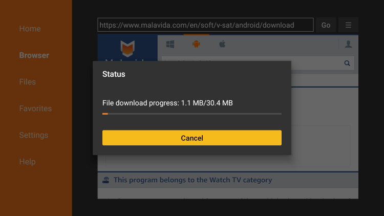 Wait for the app to download.