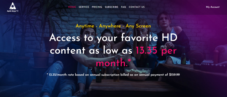 apollo group tv website