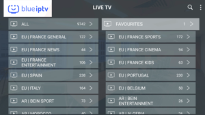 blue tv iptv channels