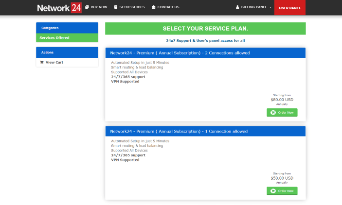 network 24 iptv website