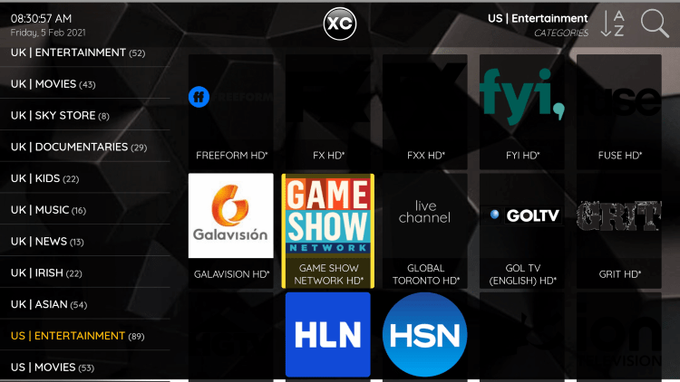 One of the best features within the Phantom IPTV service is the ability to add channels to Favorites.