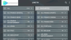 pure iptv channels