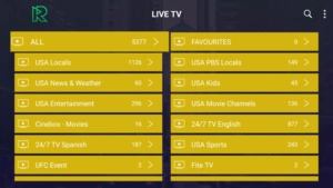 reactive iptv channels