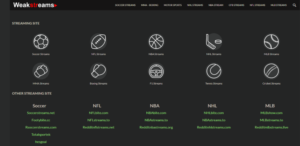 weakstreams streaming website